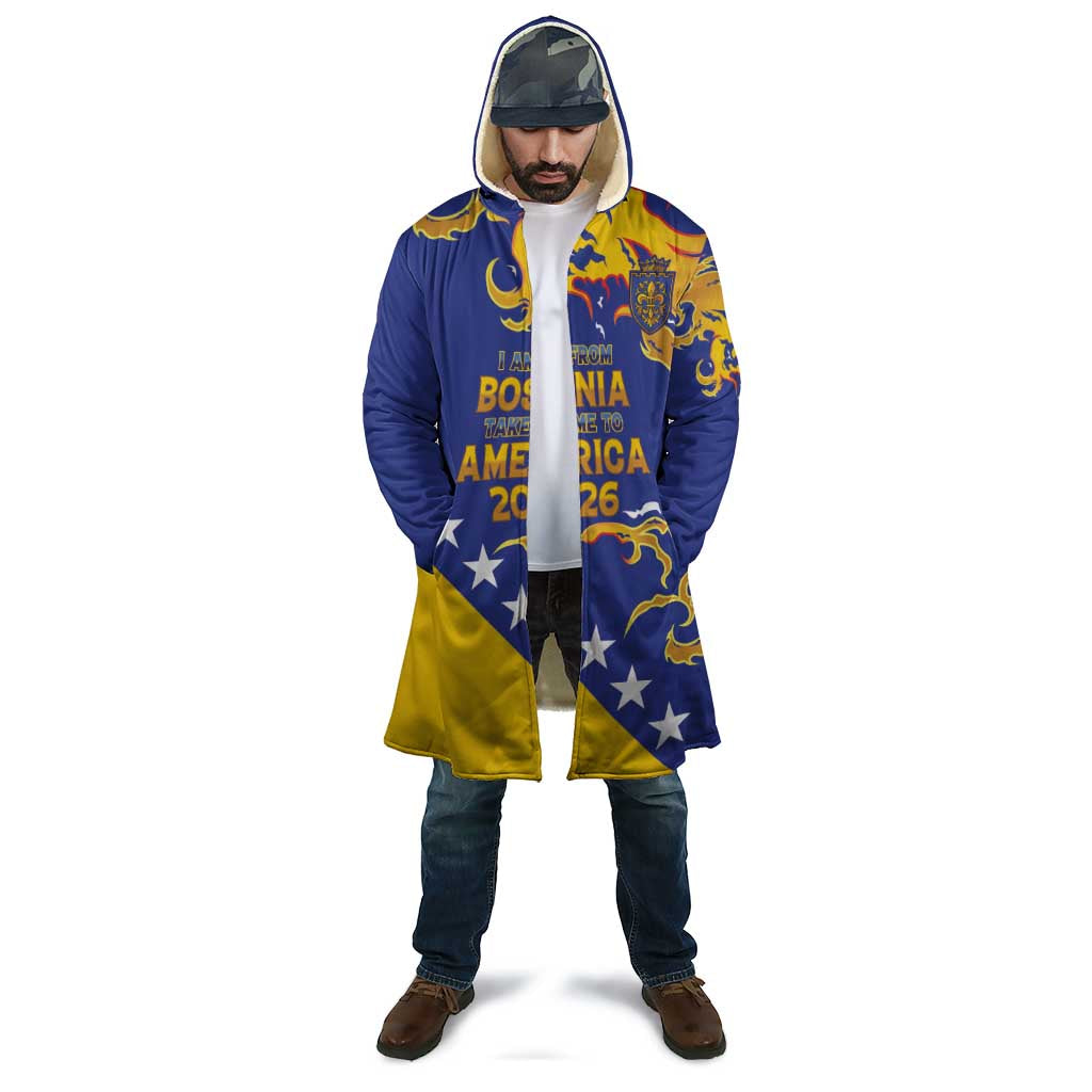 Custom Bosnia Football Dream 2026 Cloak Take Me To America