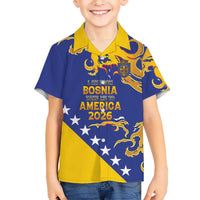Custom Bosnia Football Dream 2026 Hawaiian Shirt Take Me To America