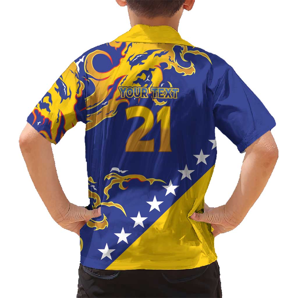Custom Bosnia Football Dream 2026 Kid Hawaiian Shirt Take Me To America