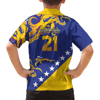 Custom Bosnia Football Dream 2026 Kid Hawaiian Shirt Take Me To America