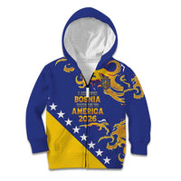 Custom Bosnia Football Dream 2026 Kid Hoodie Take Me To America