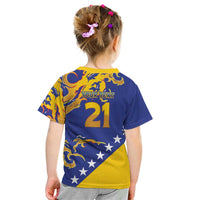 Custom Bosnia Football Dream 2026 Kid T Shirt Take Me To America