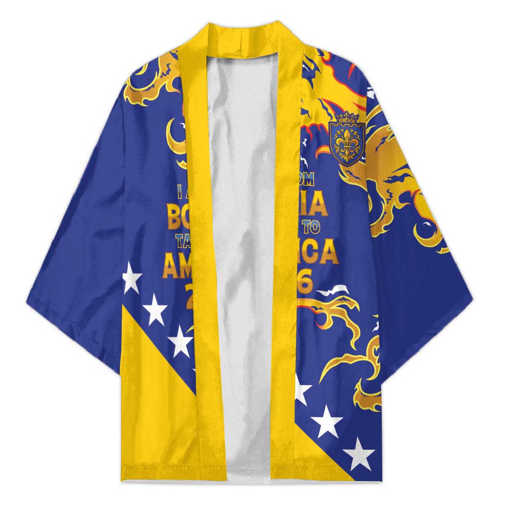 Custom Bosnia Football Dream 2026 Kimono Take Me To America