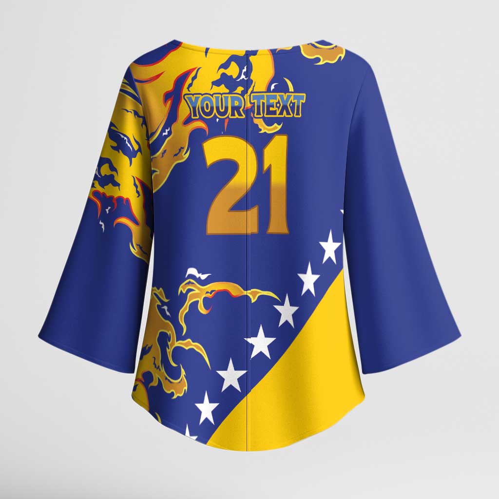 Custom Bosnia Football Dream 2026 Kimono Sleeve Blouse Take Me To America