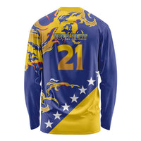 Custom Bosnia Football Dream 2026 Long Sleeve Shirt Take Me To America