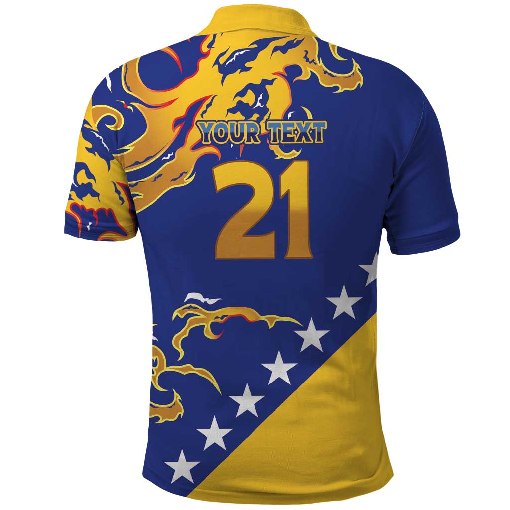 Custom Bosnia Football Dream 2026 Polo Shirt Take Me To America