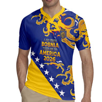 Custom Bosnia Football Dream 2026 Rugby Jersey Take Me To America