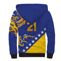 Custom Bosnia Football Dream 2026 Sherpa Hoodie Take Me To America