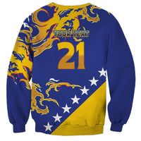 Custom Bosnia Football Dream 2026 Sweatshirt Take Me To America