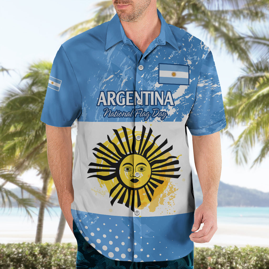 Argentina National Flag Day Hawaiian Shirt Da de la Bandera Nacional - Wonder Print Shop