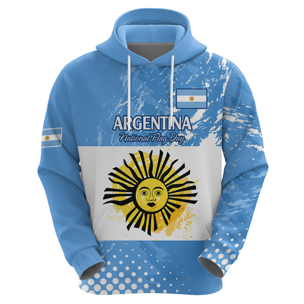 Argentina National Flag Day Hoodie Da de la Bandera Nacional - Wonder Print Shop
