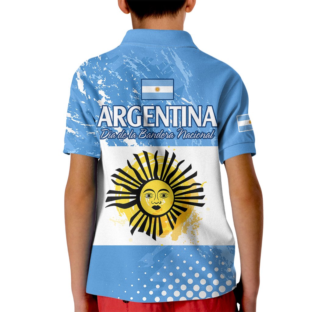 Argentina National Flag Day Kid Polo Shirt Da de la Bandera Nacional - Wonder Print Shop