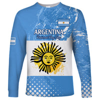 Argentina National Flag Day Long Sleeve Shirt Da de la Bandera Nacional - Wonder Print Shop