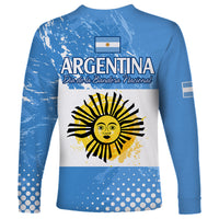 Argentina National Flag Day Long Sleeve Shirt Da de la Bandera Nacional - Wonder Print Shop
