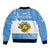 Argentina National Flag Day Sleeve Zip Bomber Jacket Da de la Bandera Nacional - Wonder Print Shop