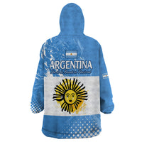 Argentina National Flag Day Wearable Blanket Hoodie Da de la Bandera Nacional - Wonder Print Shop