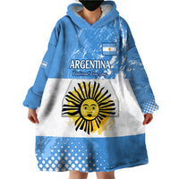 Argentina National Flag Day Wearable Blanket Hoodie Da de la Bandera Nacional - Wonder Print Shop
