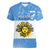 Argentina National Flag Day Women V Neck T Shirt Da de la Bandera Nacional - Wonder Print Shop