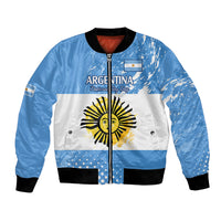 Custom Argentina National Flag Day Bomber Jacket Da de la Bandera Nacional LT9 - Wonder Print Shop