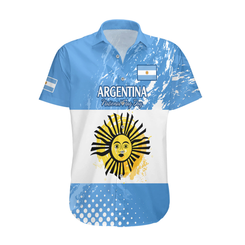 Custom Argentina National Flag Day Hawaiian Shirt Da de la Bandera Nacional - Wonder Print Shop