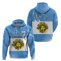 Custom Argentina National Flag Day Hoodie Da de la Bandera Nacional - Wonder Print Shop