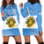 Custom Argentina National Flag Day Hoodie Dress Da de la Bandera Nacional - Wonder Print Shop