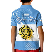 Custom Argentina National Flag Day Kid Polo Shirt Da de la Bandera Nacional - Wonder Print Shop
