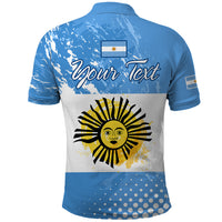 Custom Argentina National Flag Day Polo Shirt Da de la Bandera Nacional - Wonder Print Shop