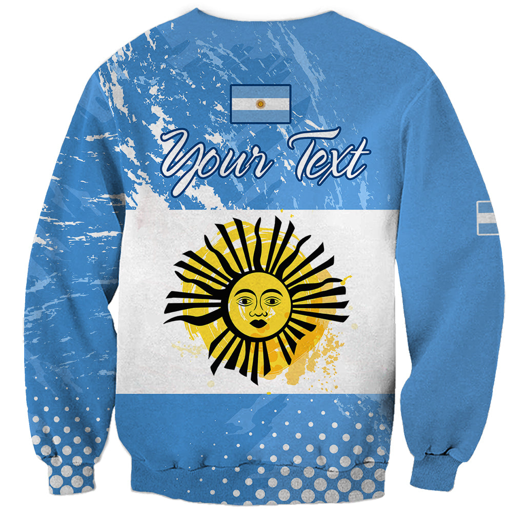 Custom Argentina National Flag Day Sweatshirt Da de la Bandera Nacional - Wonder Print Shop