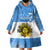 Custom Argentina National Flag Day Wearable Blanket Hoodie Da de la Bandera Nacional - Wonder Print Shop