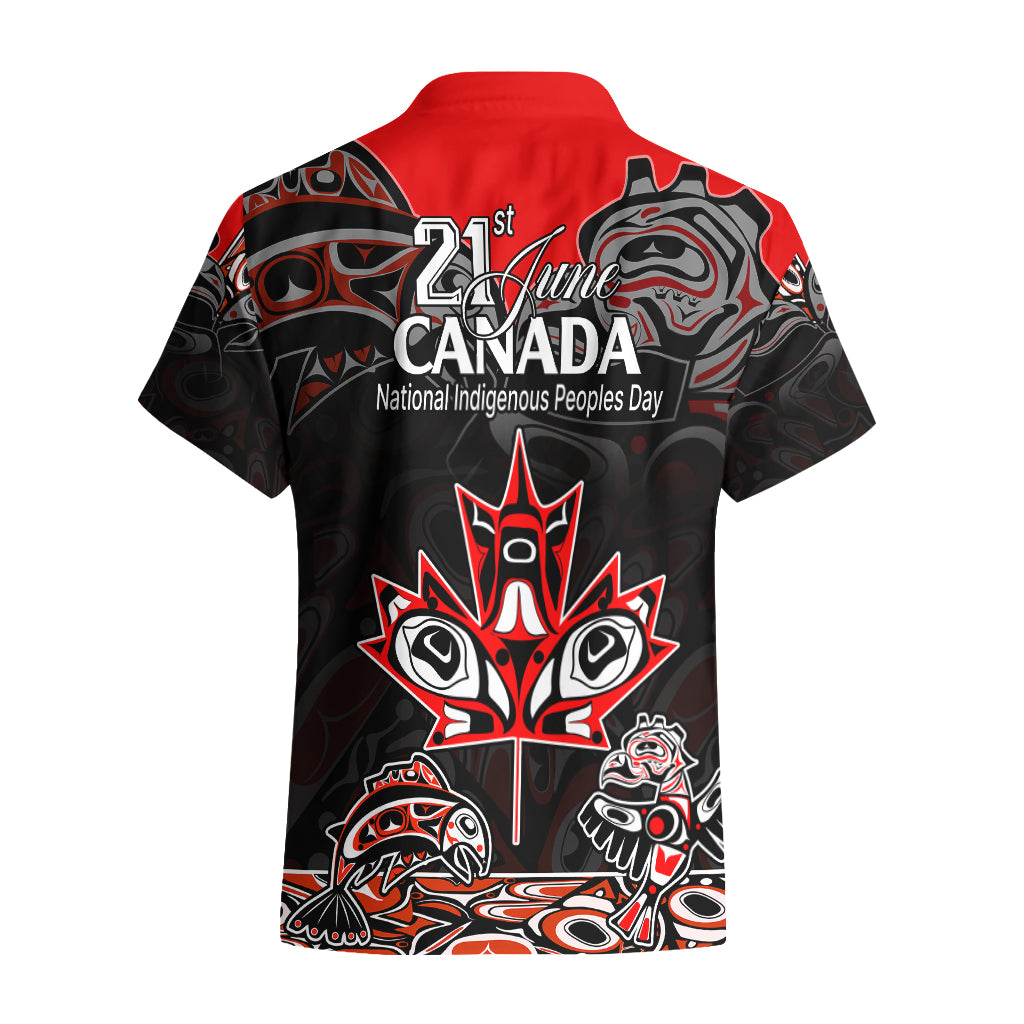 Canada National Aboriginal Day Hawaiian Shirt Indigenous Art Stylization - Wonder Print Shop