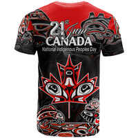 Canada National Aboriginal Day T Shirt Indigenous Art Stylization - Wonder Print Shop