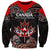 Custom Canada National Aboriginal Day Sweatshirt Indigenous Art Stylization - Wonder Print Shop