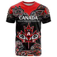 Custom Canada National Aboriginal Day T Shirt Indigenous Art Stylization - Wonder Print Shop