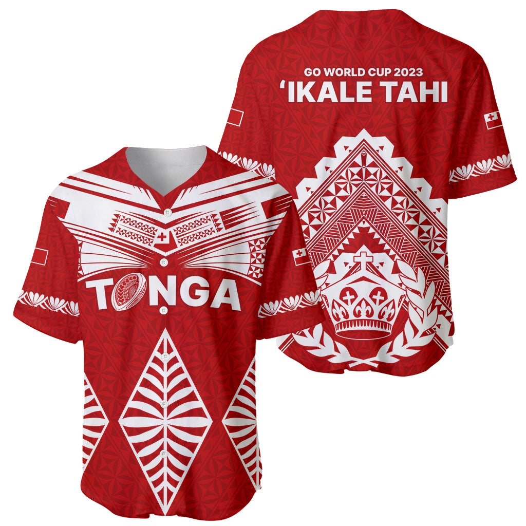 Tonga Rugby Baseball Jersey Proud Tongan Ngatu Kupesi World Cup 2023 No1 LT9 - Wonder Print Shop