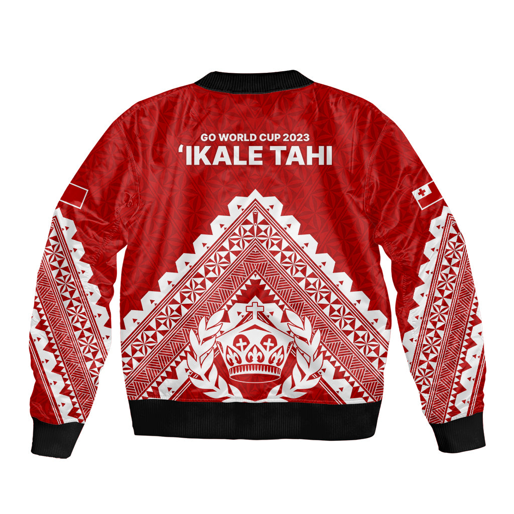 Tonga Rugby Bomber Jacket Proud Tongan Ngatu Kupesi World Cup 2023 No1 LT9 - Wonder Print Shop