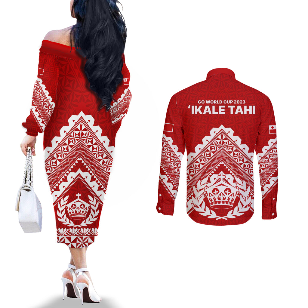 tonga-rugby-couples-matching-off-the-shoulder-long-sleeve-dress-and-long-sleeve-button-shirts-proud-tongan-ngatu-kupesi-world-cup-2023-no1