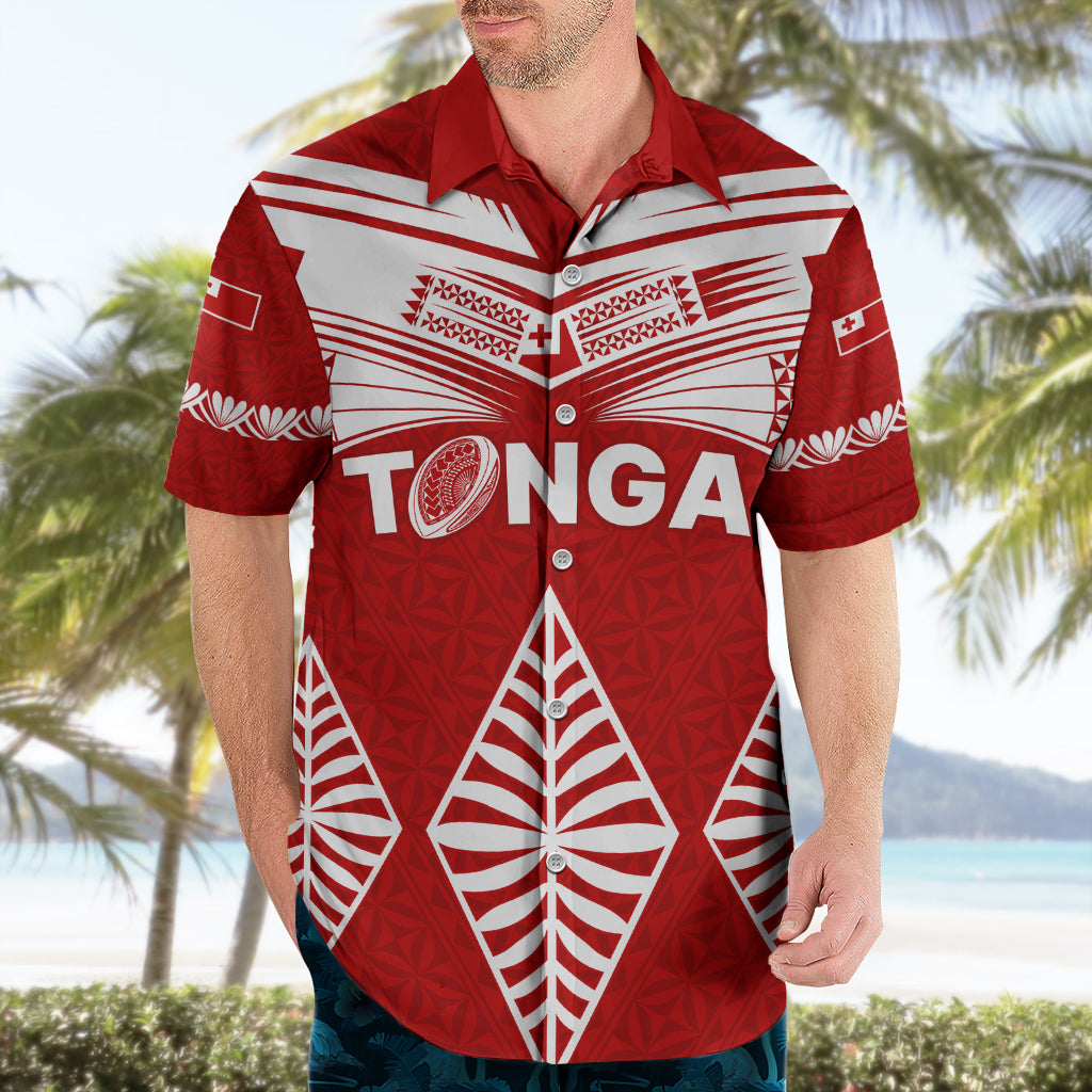 Tonga Rugby Hawaiian Shirt Proud Tongan Ngatu Kupesi World Cup 2023 No1 - Wonder Print Shop