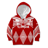Tonga Rugby Kid Hoodie Proud Tongan Ngatu Kupesi World Cup 2023 No1 - Wonder Print Shop