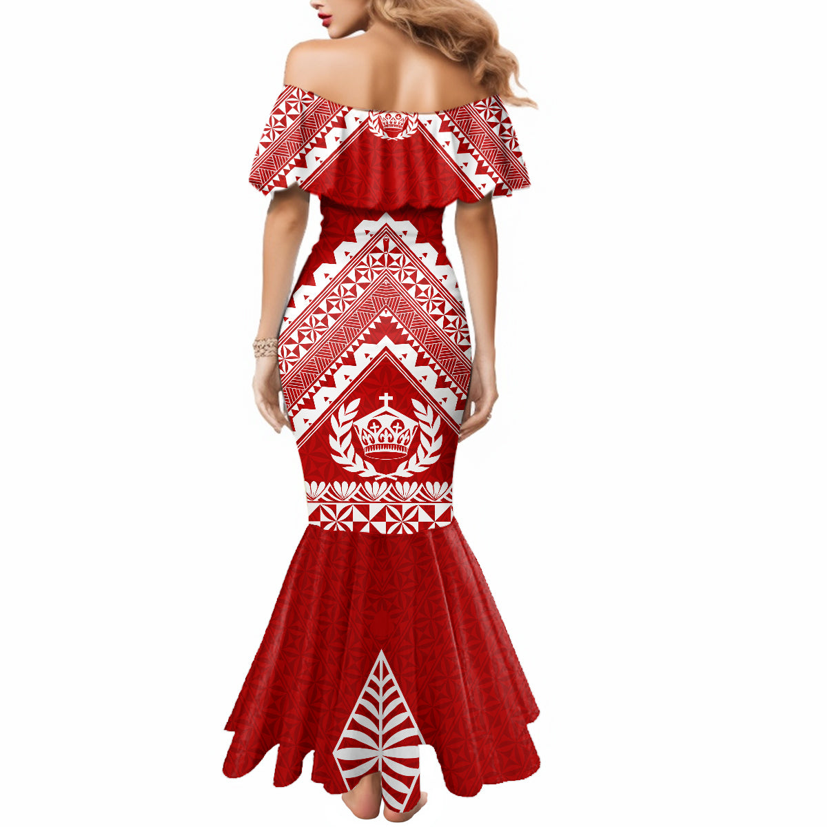 Tonga Rugby Mermaid Dress Proud Tongan Ngatu Kupesi World Cup 2023 No1 - Wonder Print Shop