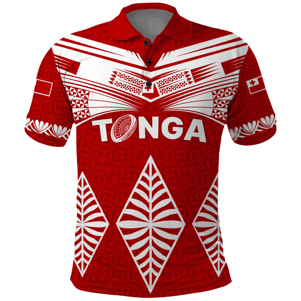 Tonga Rugby Polo Shirt Proud Tongan Ngatu Kupesi World Cup 2023 No1 - Wonder Print Shop