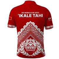 Tonga Rugby Polo Shirt Proud Tongan Ngatu Kupesi World Cup 2023 No1 - Wonder Print Shop