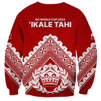 Tonga Rugby Sweatshirt Proud Tongan Ngatu Kupesi World Cup 2023 No1 - Wonder Print Shop
