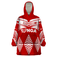 Tonga Rugby Wearable Blanket Hoodie Proud Tongan Ngatu Kupesi World Cup 2023 No1 - Wonder Print Shop