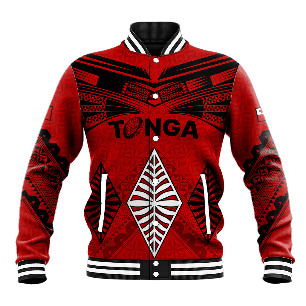 Tonga Rugby Baseball Jacket Proud Tongan Ngatu Kupesi World Cup 2023 No2 LT9 - Wonder Print Shop