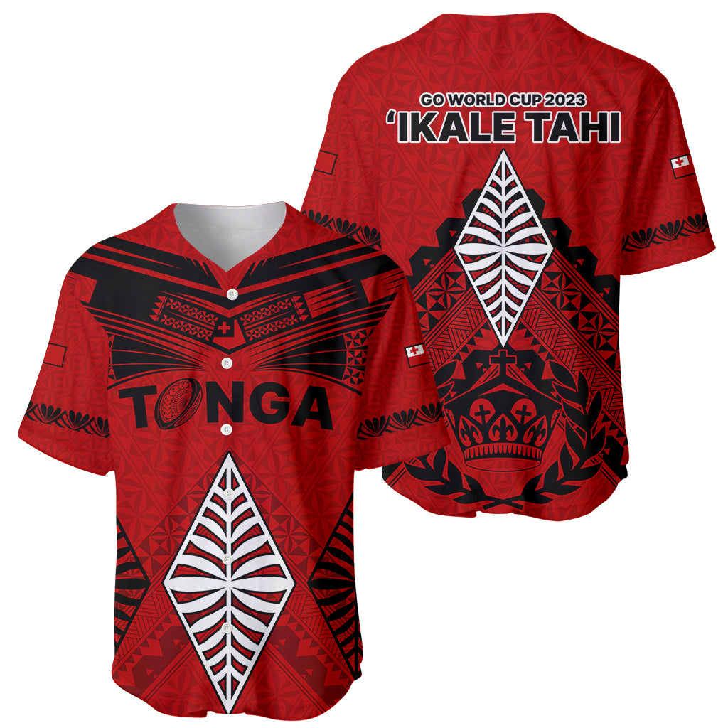 Tonga Rugby Baseball Jersey Proud Tongan Ngatu Kupesi World Cup 2023 No2 LT9 - Wonder Print Shop