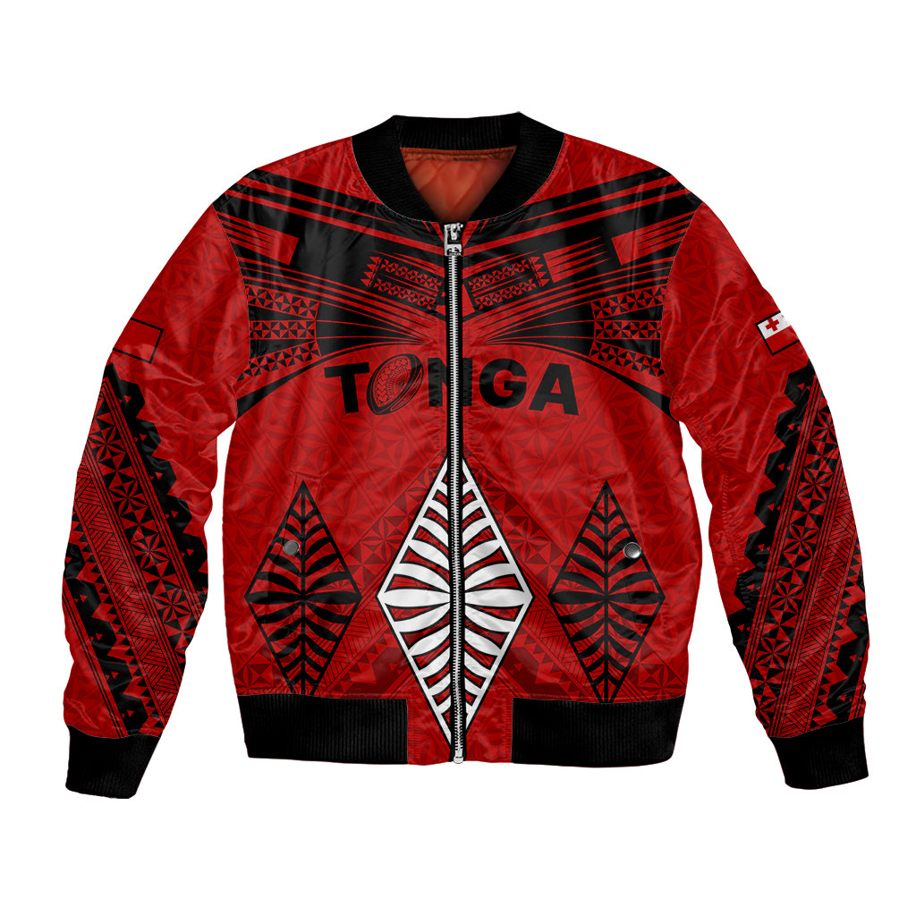 Tonga Rugby Bomber Jacket Proud Tongan Ngatu Kupesi World Cup 2023 No2 LT9 - Wonder Print Shop