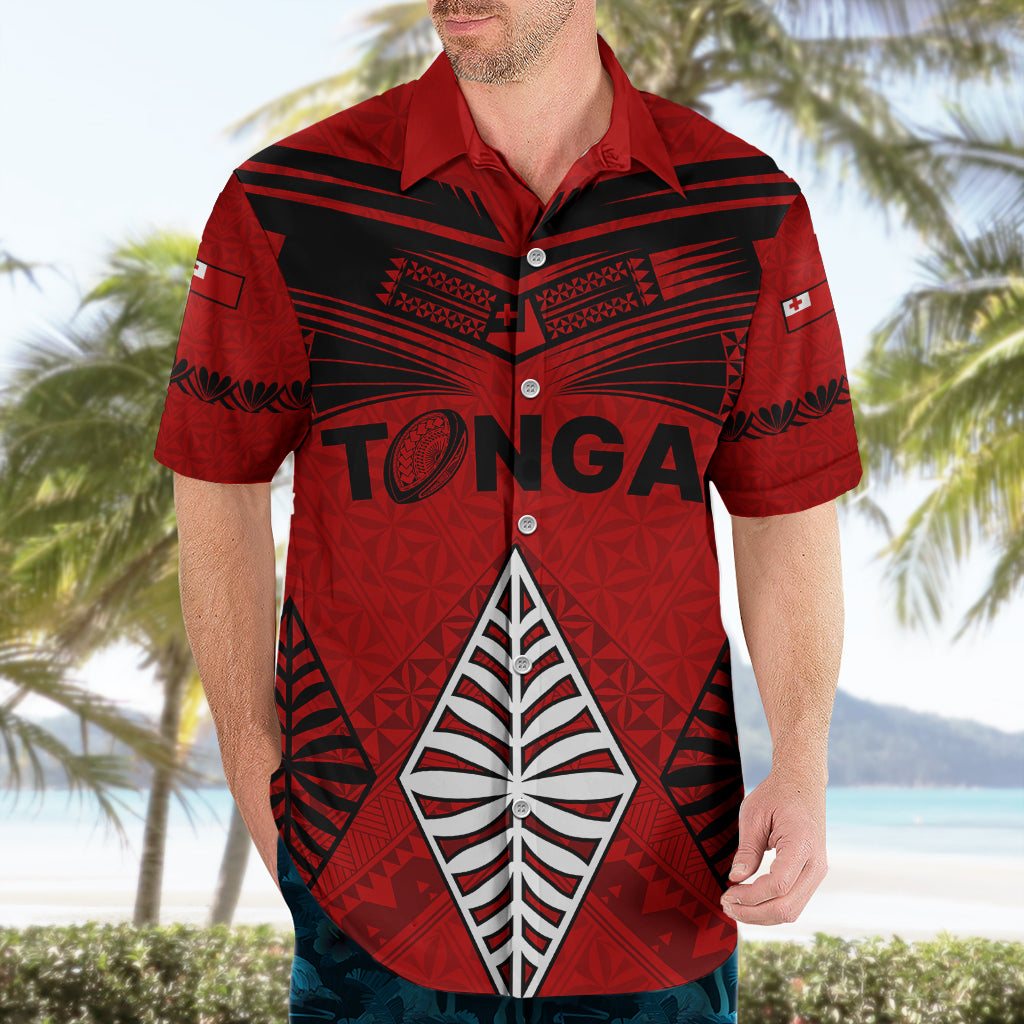 Tonga Rugby Hawaiian Shirt Proud Tongan Ngatu Kupesi World Cup 2023 No2 - Wonder Print Shop