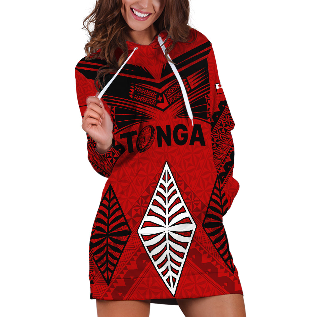 Tonga Rugby Hoodie Dress Proud Tongan Ngatu Kupesi World Cup 2023 No2 - Wonder Print Shop