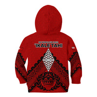 Tonga Rugby Kid Hoodie Proud Tongan Ngatu Kupesi World Cup 2023 No2 - Wonder Print Shop